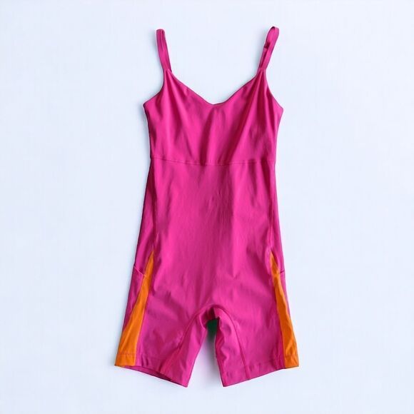 Outdoor Voices Zoom 8 Bodysuit Women's Sz S Side Pockets Built in Bra Activewear - Picture 5 of 12
